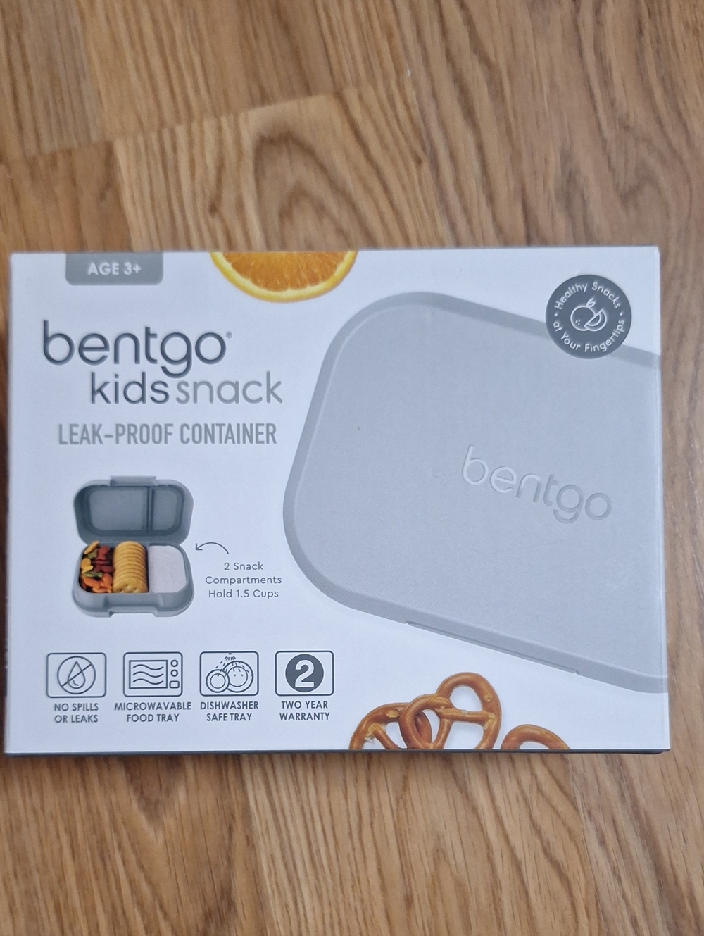 bentgo Kids Snack Leak-Proof Container - Gray